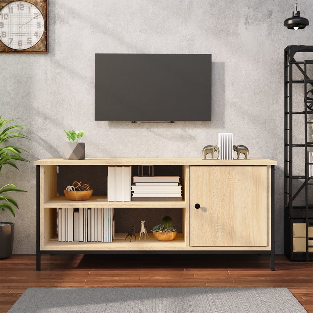 Meuble TV chêne sonoma 100x40x45 cm bois d'ingénierie - XIOS