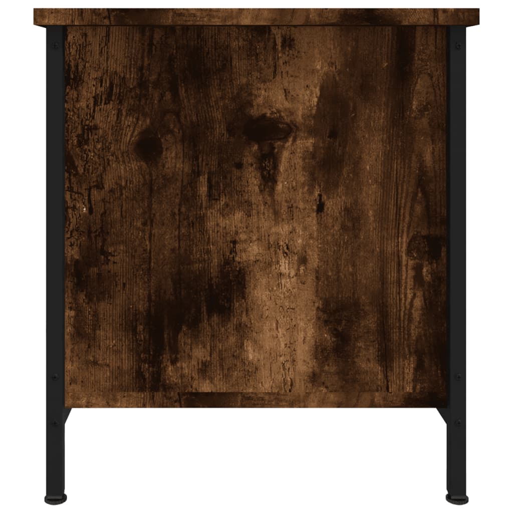 Meuble TV chêne fumé 100x40x45 cm bois d'ingénierie - XIOS