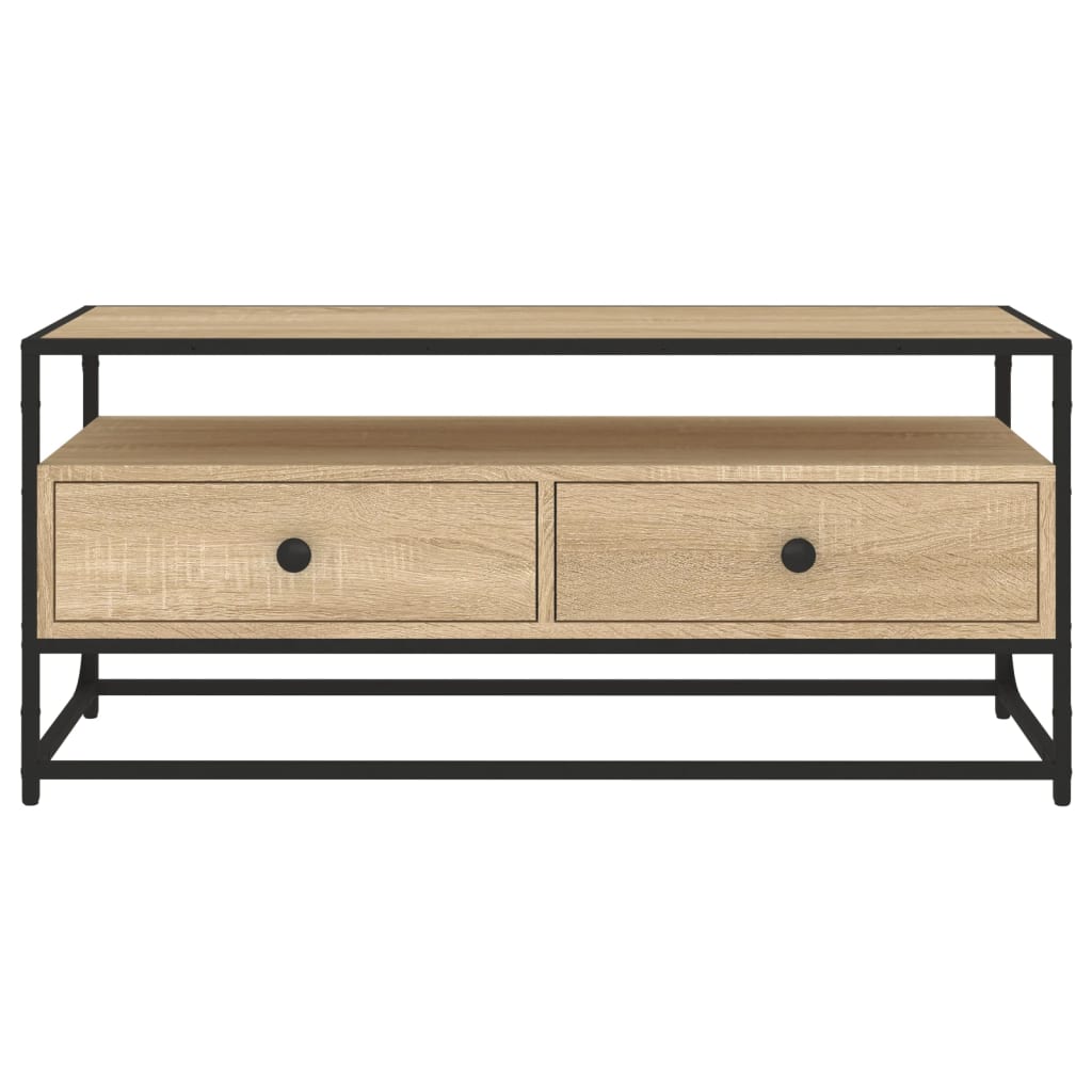 Meuble TV chêne sonoma 100x35x45 cm bois d'ingénierie - XIOS