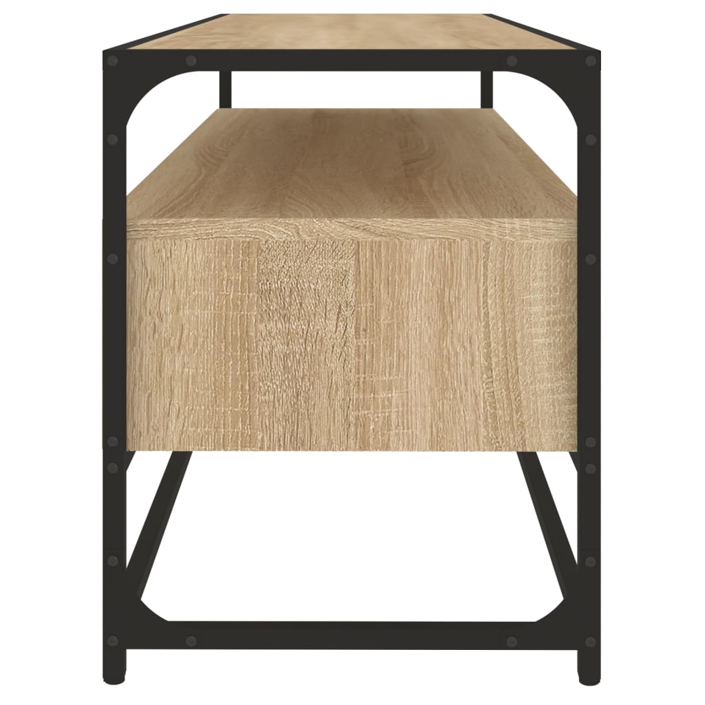 Meuble TV chêne sonoma 100x35x45 cm bois d'ingénierie - XIOS