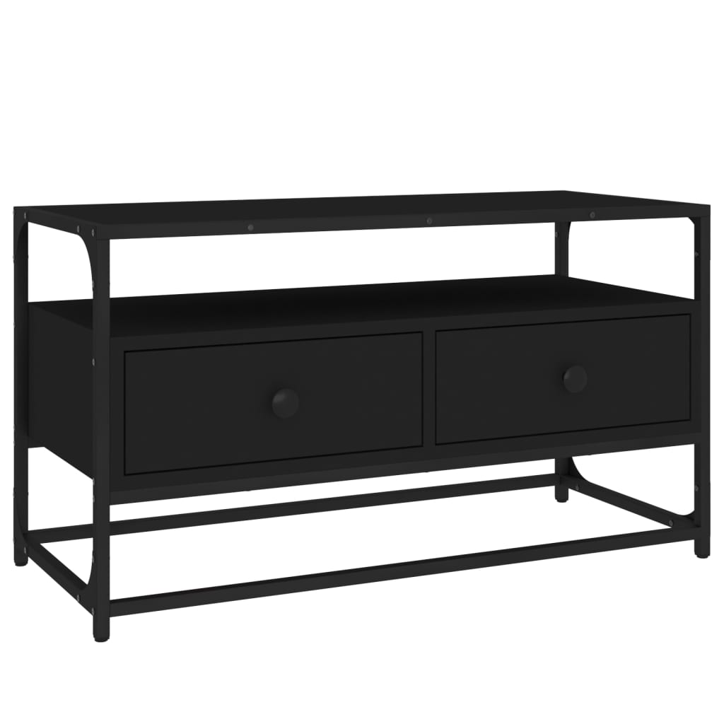Meuble TV noir 80x35x45 cm bois d'ingénierie Meubles TV vidaXL