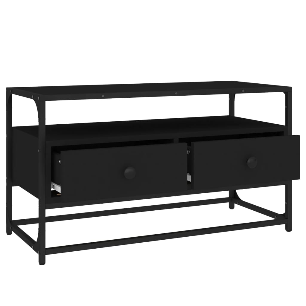 Meuble TV noir 80x35x45 cm bois d'ingénierie Meubles TV vidaXL