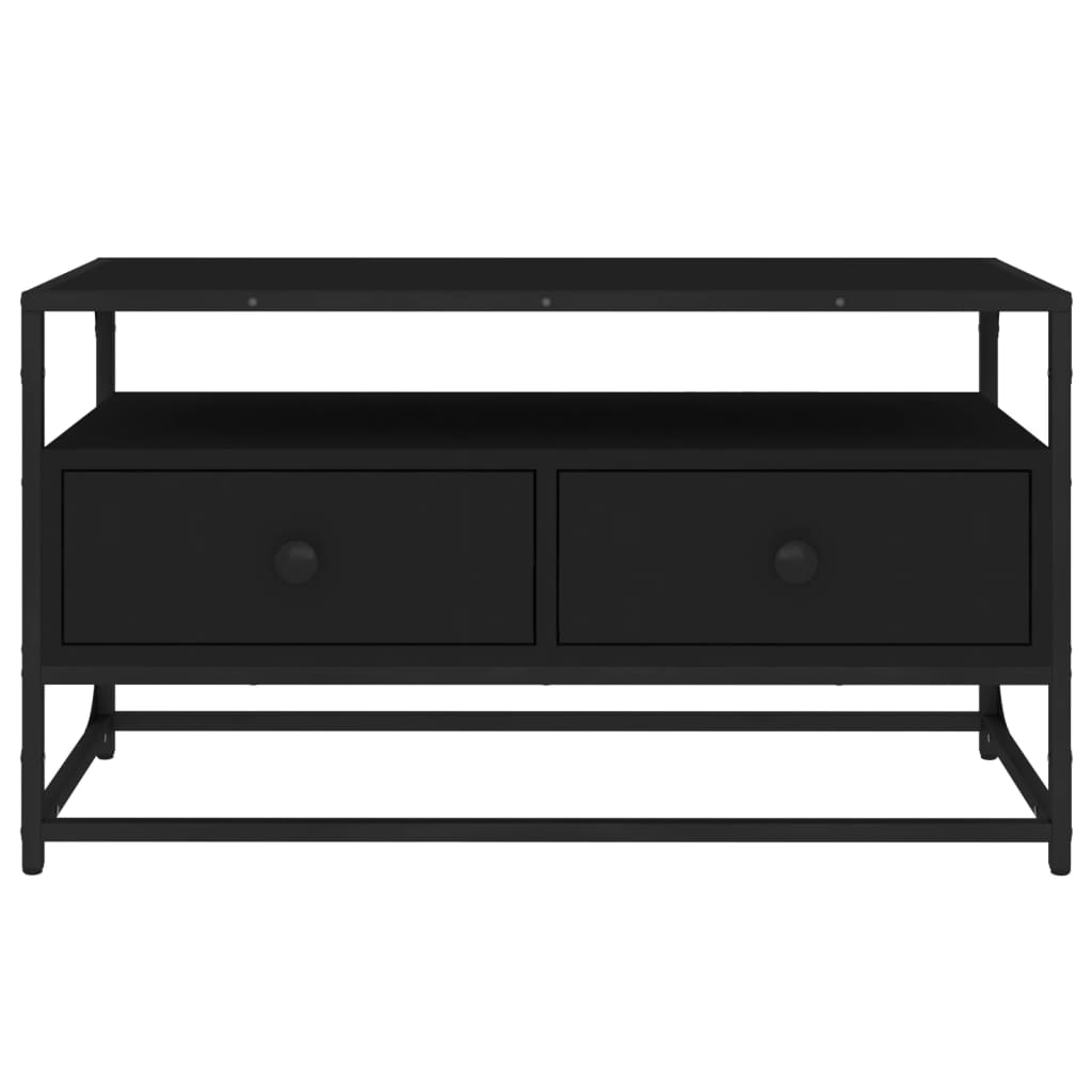 Meuble TV noir 80x35x45 cm bois d'ingénierie Meubles TV vidaXL