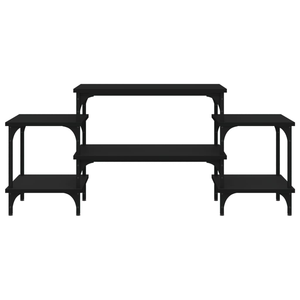Meuble TV noir 117x35x52 cm bois d'ingénierie - XIOS