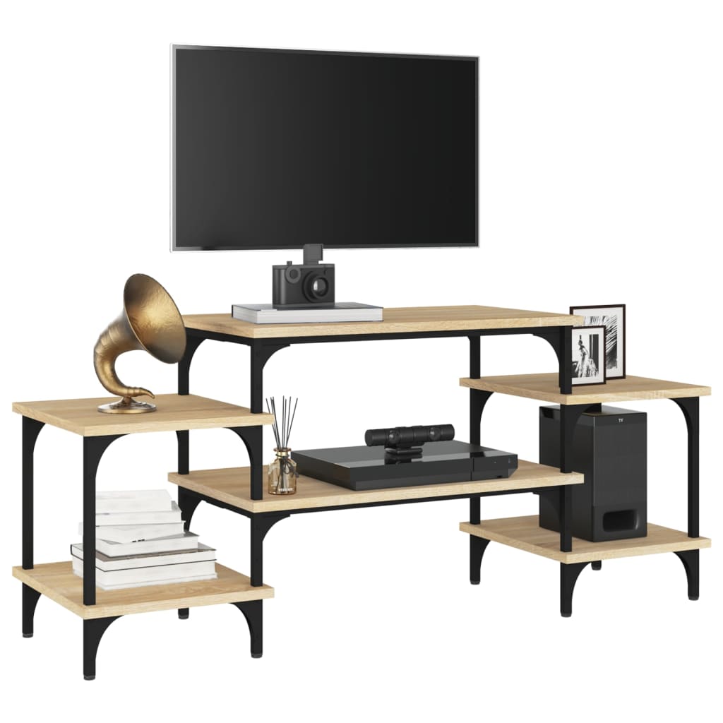 Meuble TV chêne sonoma 117x35x52 cm bois d'ingénierie - XIOS