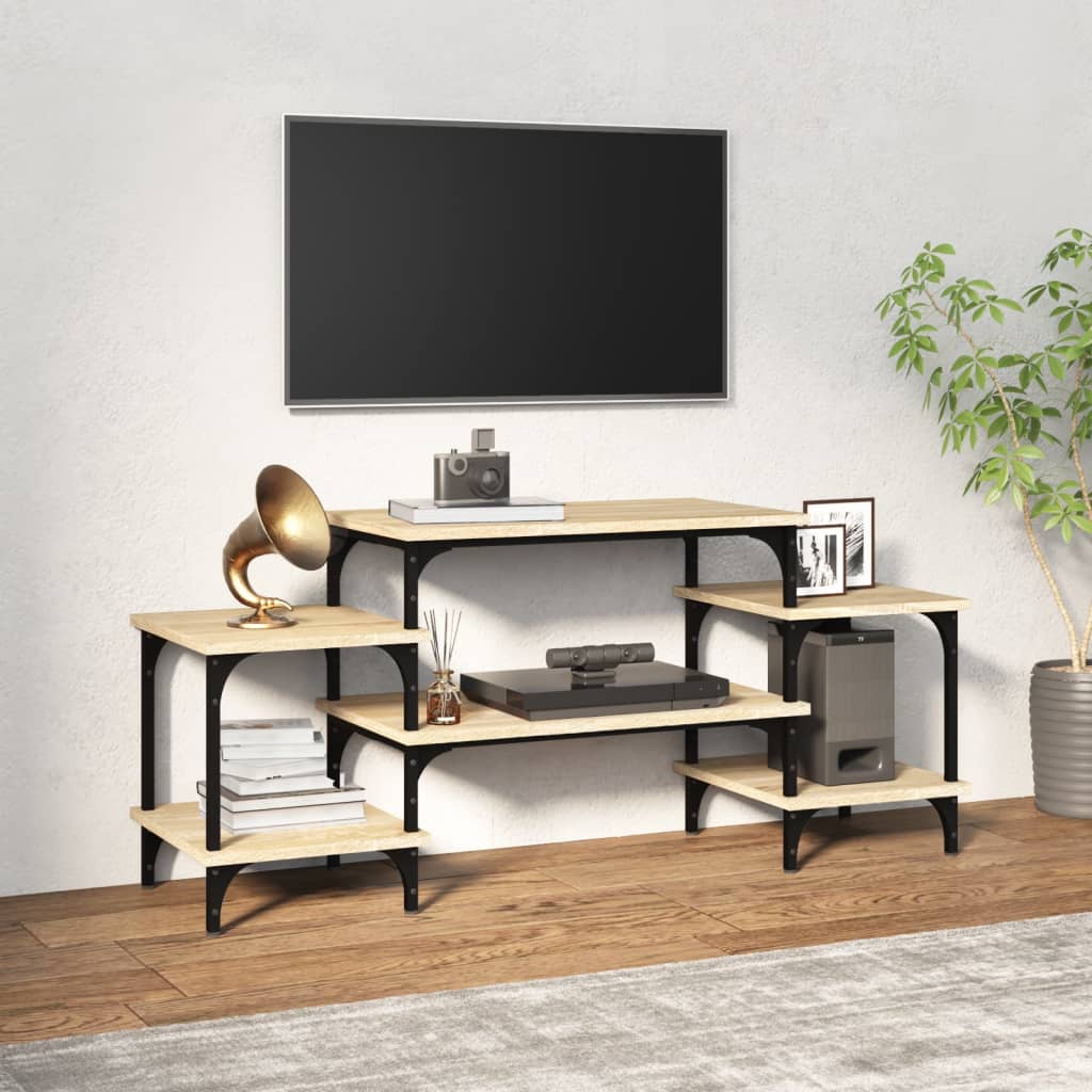 Meuble TV chêne sonoma 117x35x52 cm bois d'ingénierie - XIOS