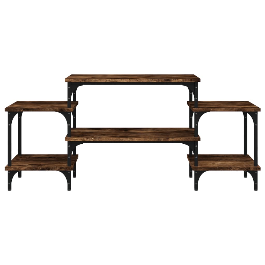 Meuble TV Chêne fumé 117x35x52 cm Bois d'ingénierie - XIOS