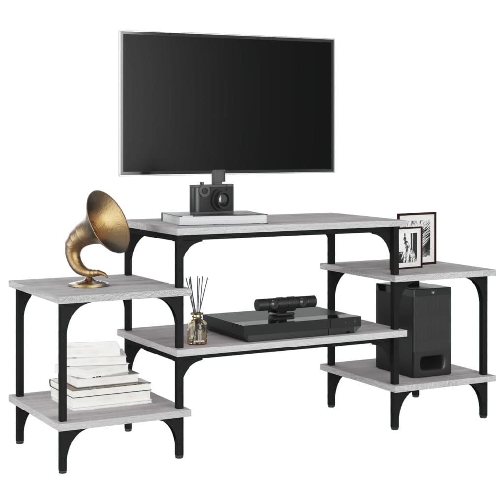 Meuble TV Sonoma gris 117x35x52 cm Bois d'ingénierie - XIOS