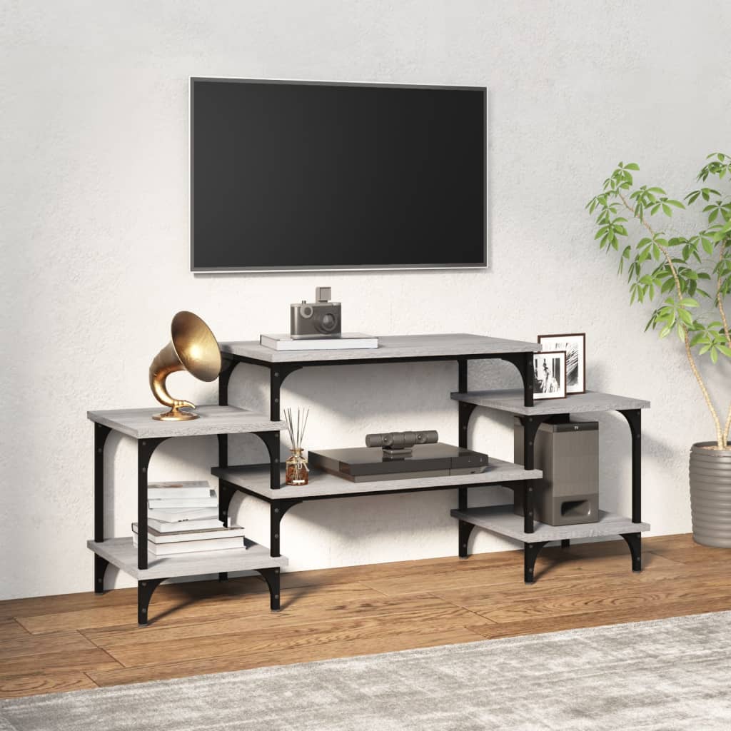Meuble TV Sonoma gris 117x35x52 cm Bois d'ingénierie - XIOS