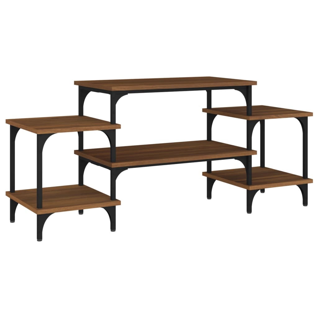 Meuble TV Chêne marron 117x35x52 cm Bois d'ingénierie - XIOS