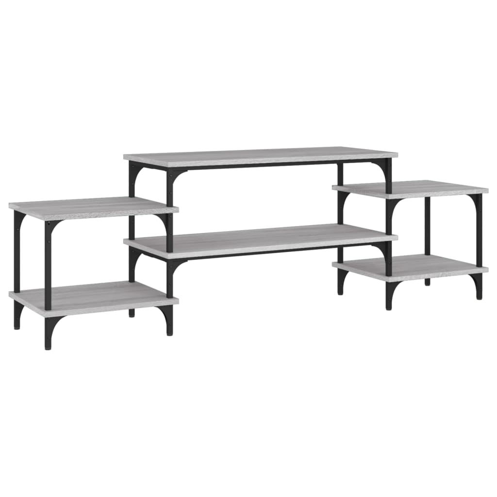 Meuble TV Sonoma gris 157x35x52 cm bois d'ingénierie - XIOS