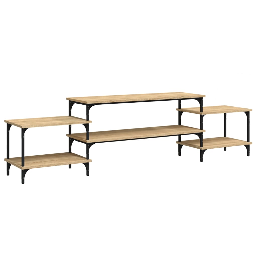 Meuble TV chêne sonoma 197x35x52 cm bois d'ingénierie - XIOS