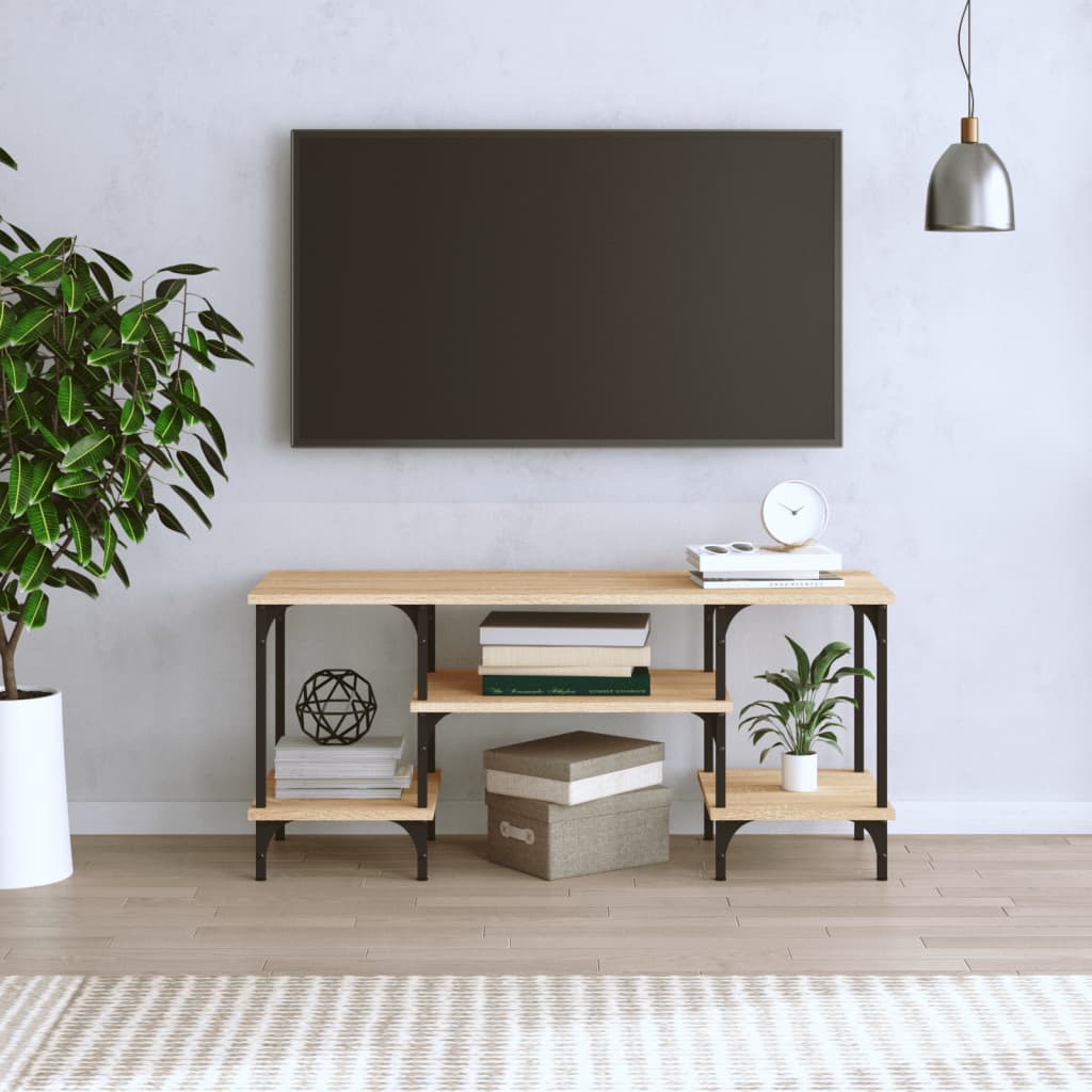 Meuble TV chêne sonoma 102x35x45,5 cm bois d'ingénierie - XIOS