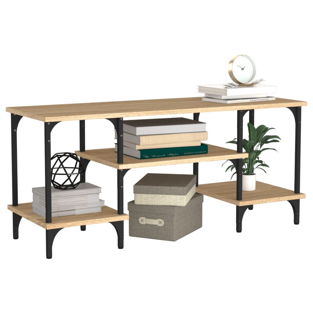 Meuble TV chêne sonoma 102x35x45,5 cm bois d'ingénierie - XIOS