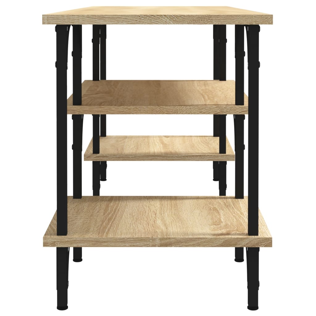 Meuble TV chêne sonoma 102x35x45,5 cm bois d'ingénierie - XIOS