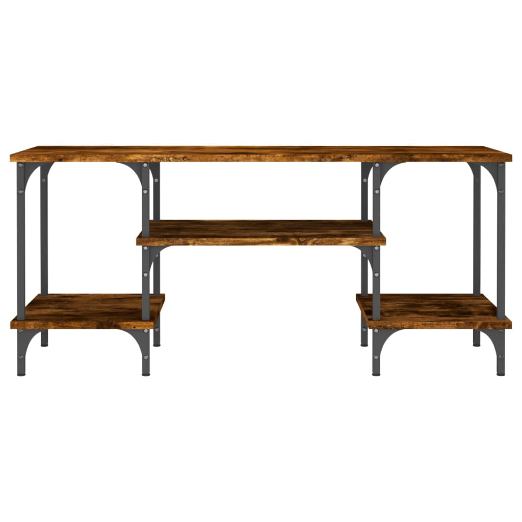 Meuble TV chêne fumé 102x35x45,5 cm bois d'ingénierie - XIOS