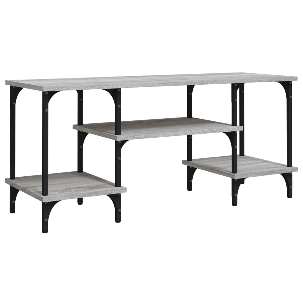 Meuble TV sonoma gris 102x35x45,5 cm bois d'ingénierie - XIOS