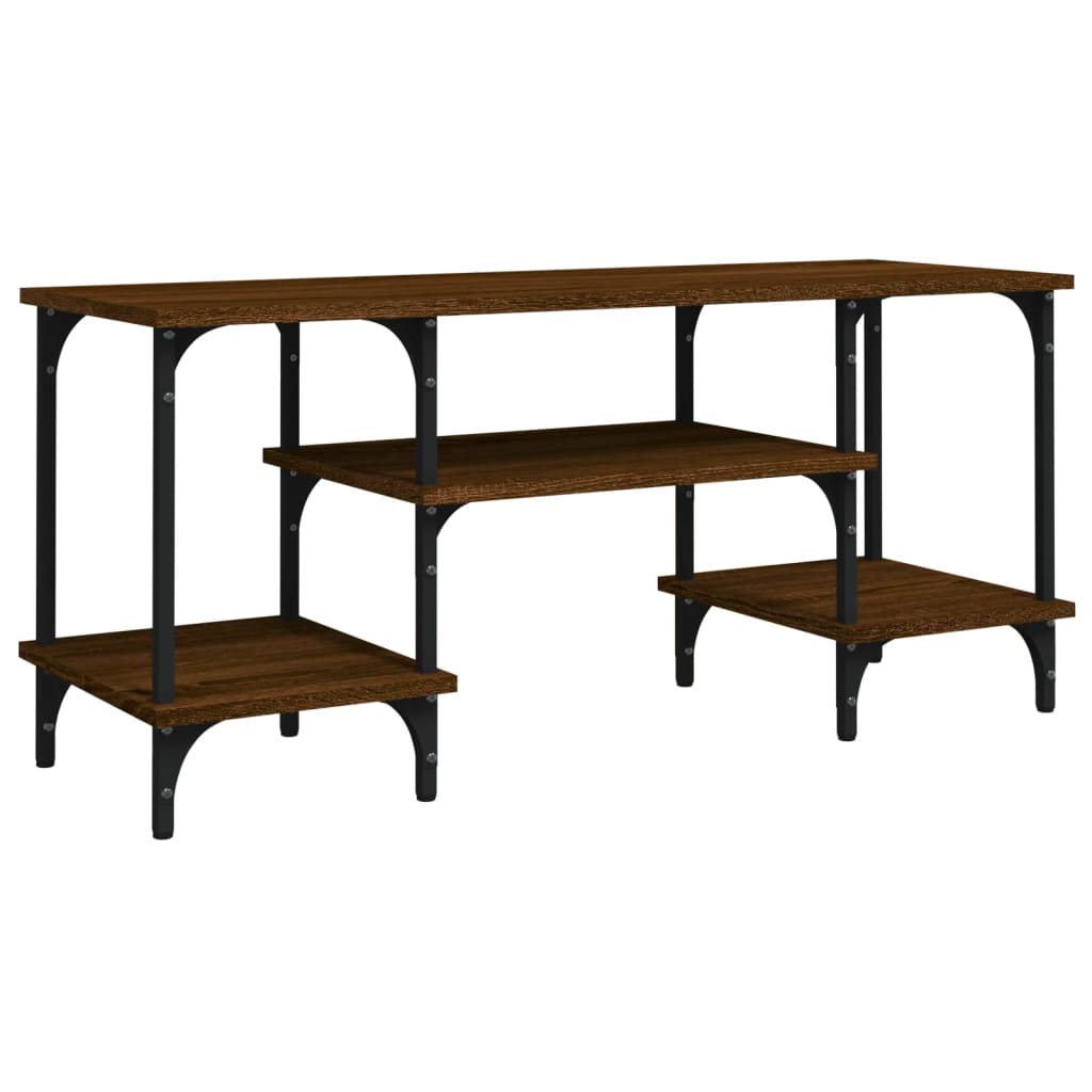 Meuble TV chêne marron 102x35x45,5 cm bois d'ingénierie - XIOS