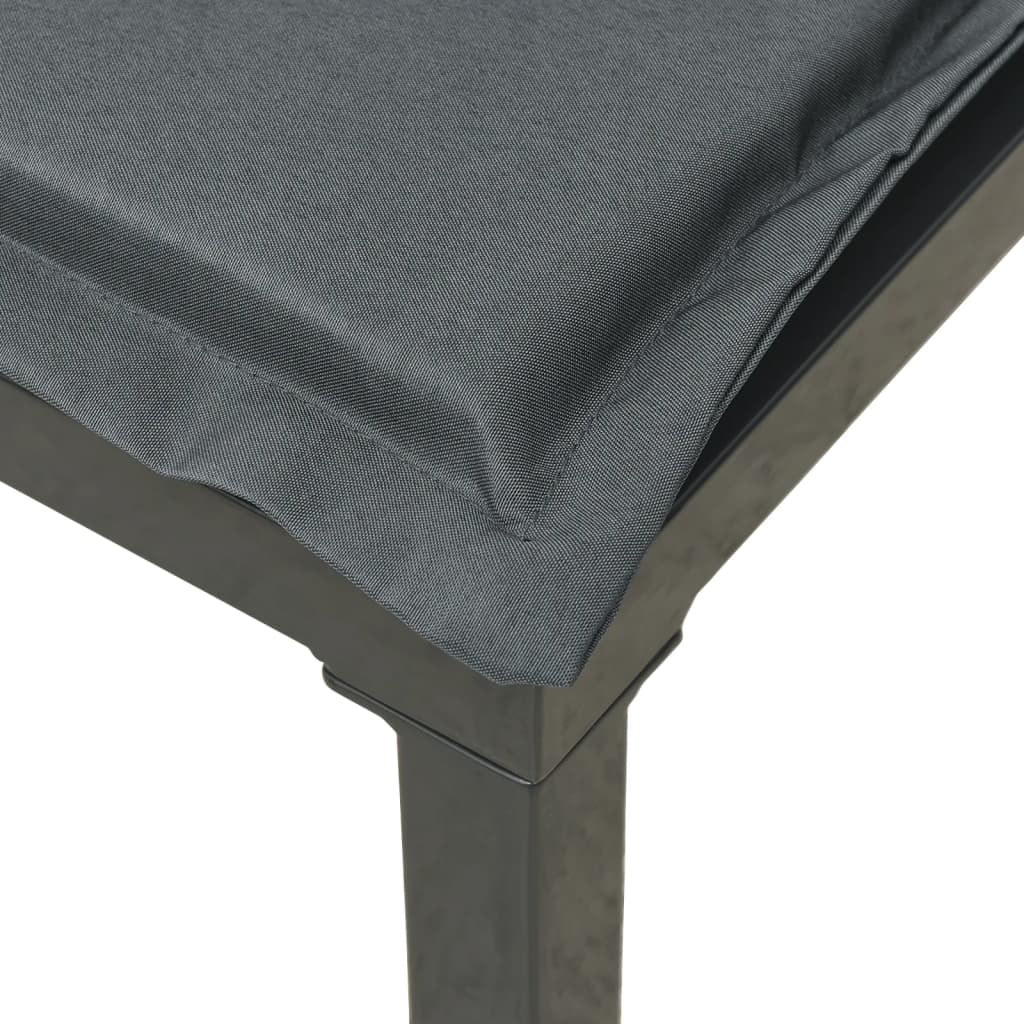 Salon de jardin 4 pcs noir et gris résine tressée - XIOS
