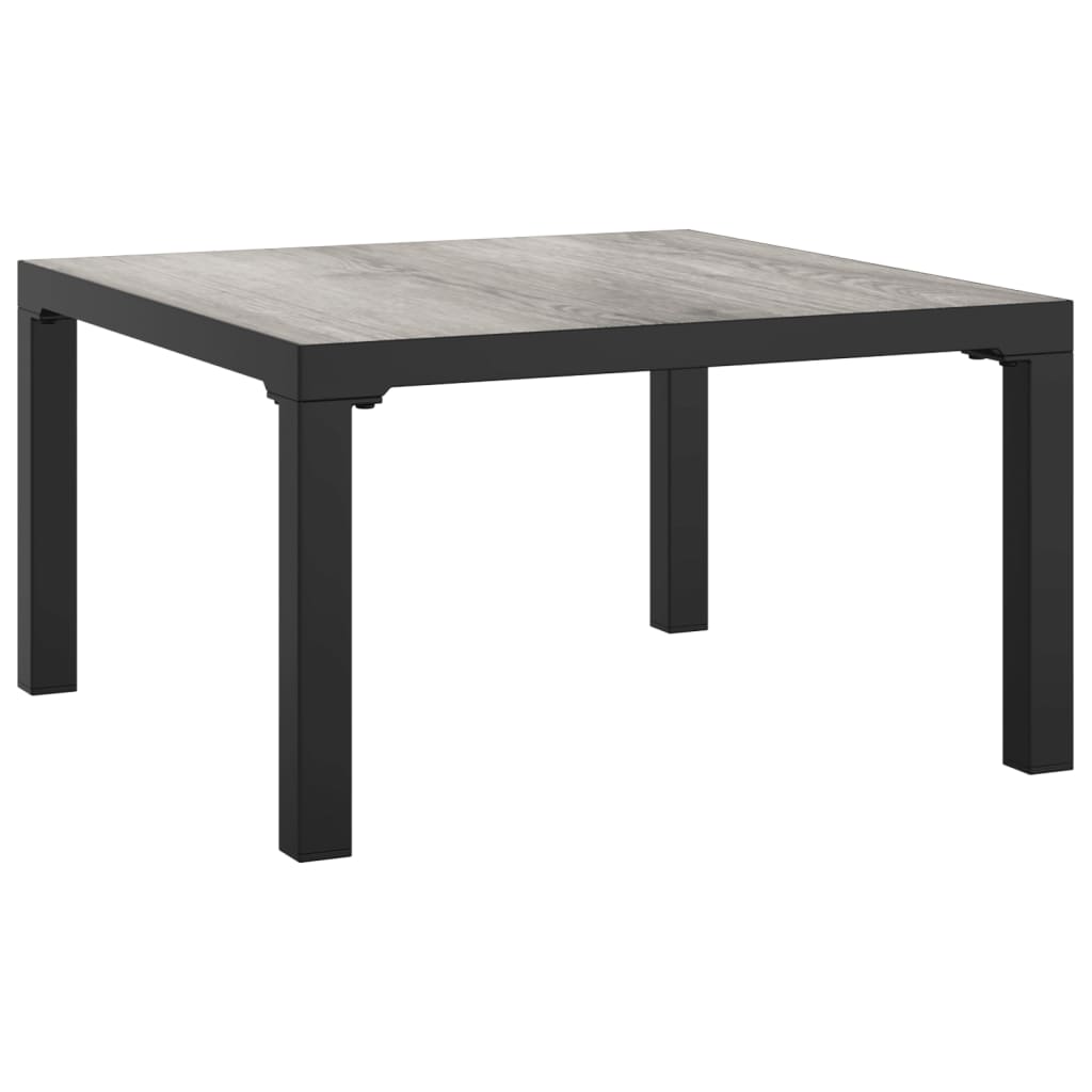 Salon de jardin 4 pcs noir et gris résine tressée - XIOS