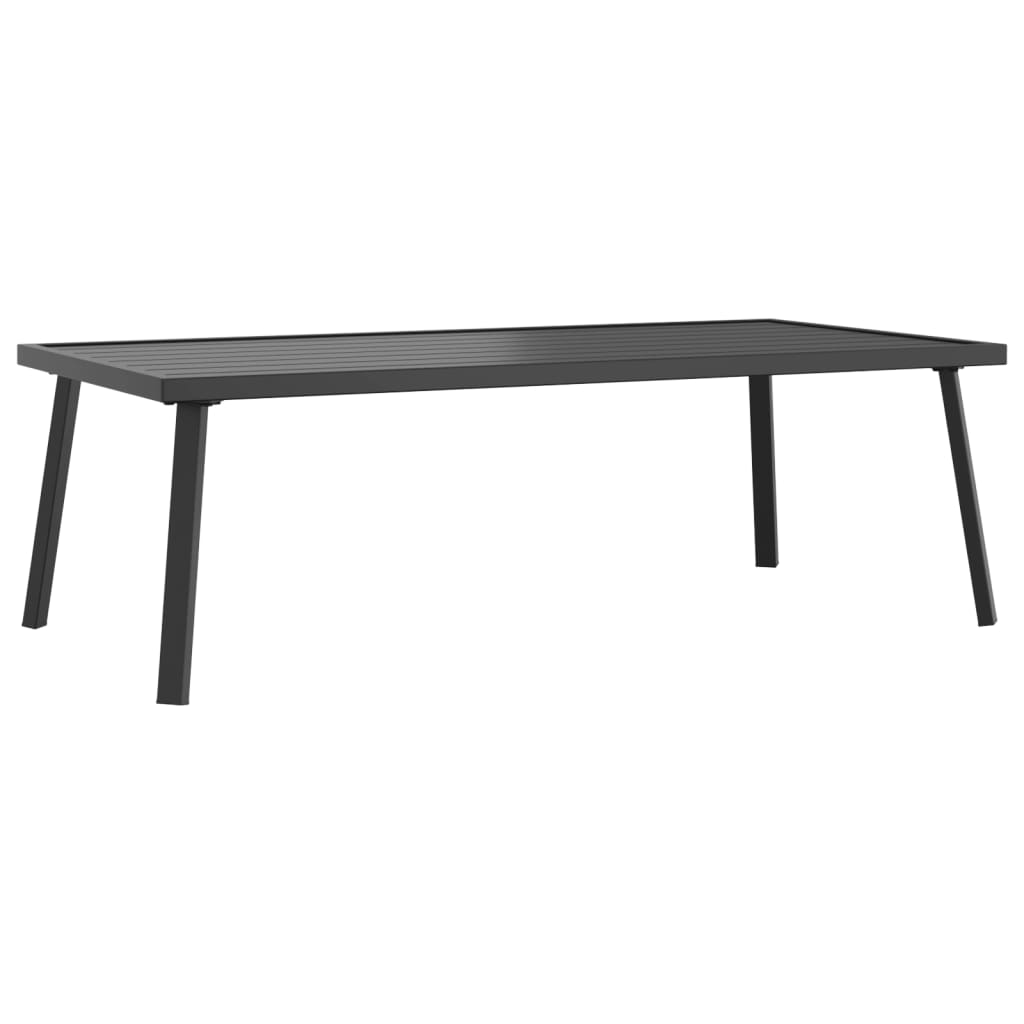 Table basse de jardin anthracite 110x55x35 cm acier - XIOS