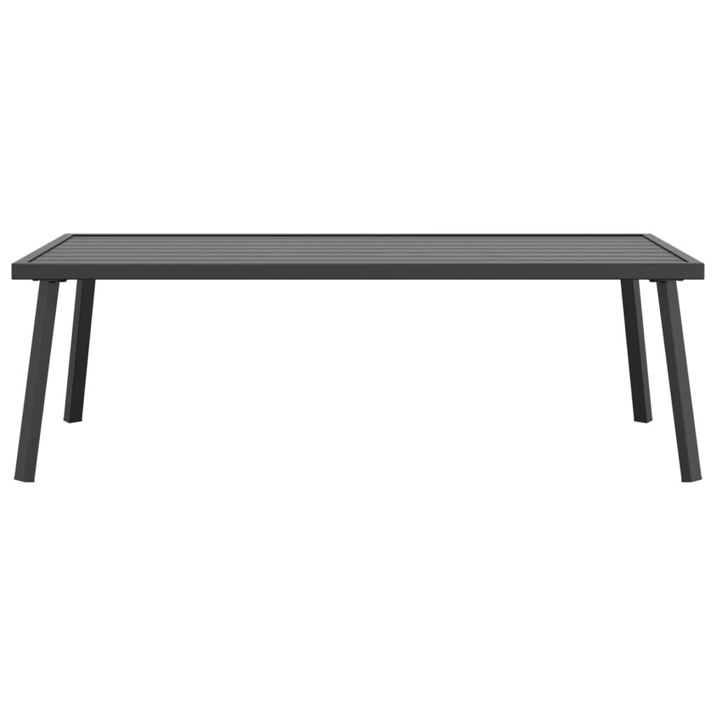Table basse de jardin anthracite 110x55x35 cm acier - XIOS