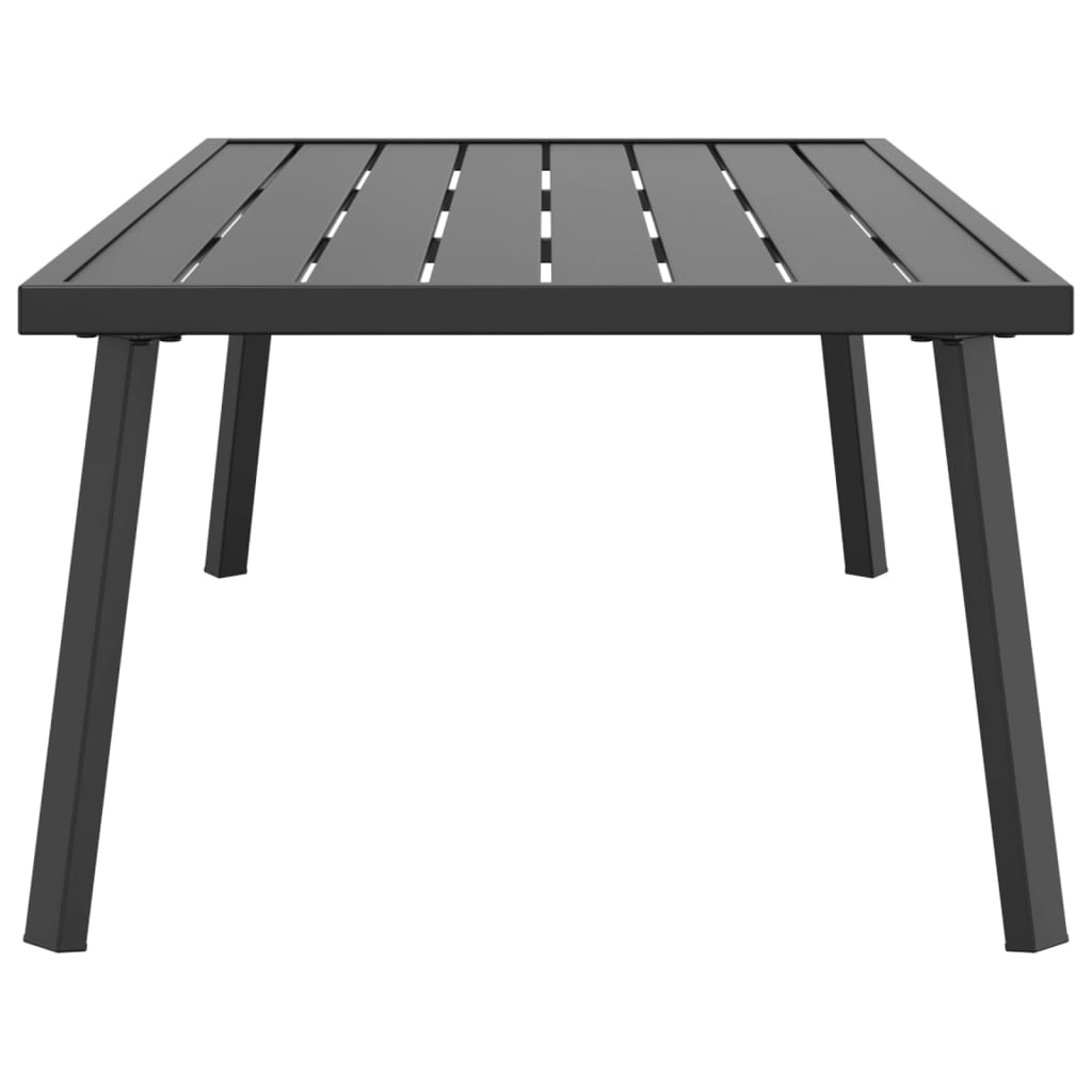 Table basse de jardin anthracite 110x55x35 cm acier - XIOS