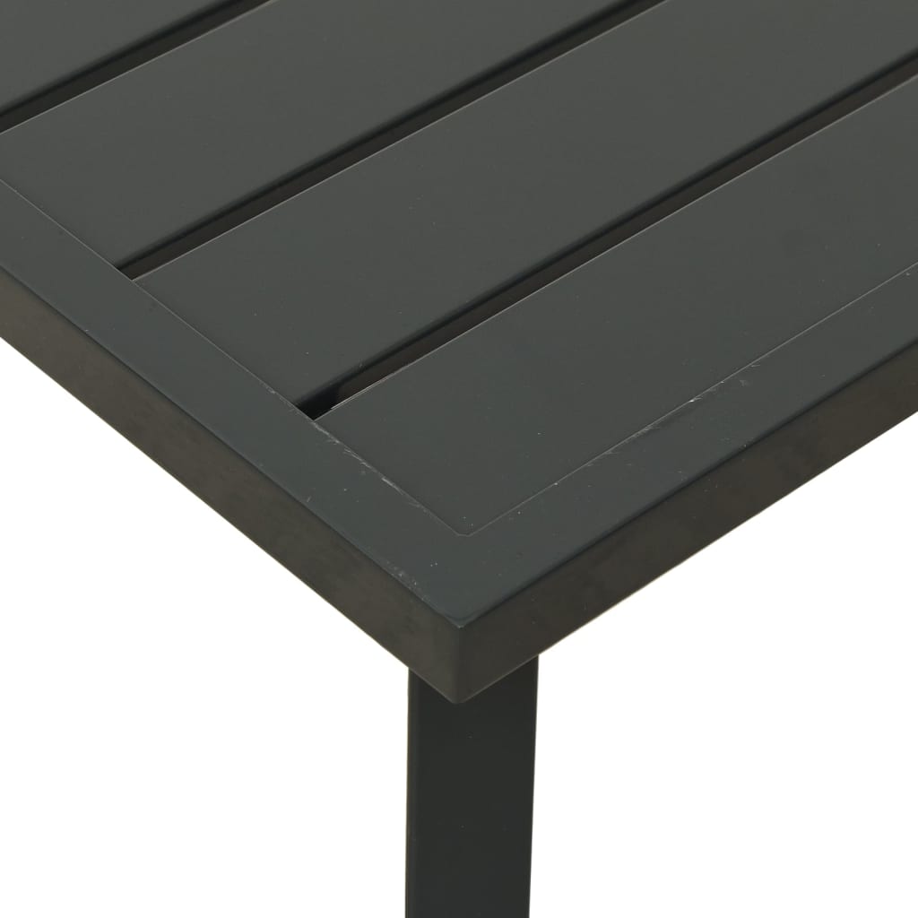 Table basse de jardin anthracite 110x55x35 cm acier - XIOS