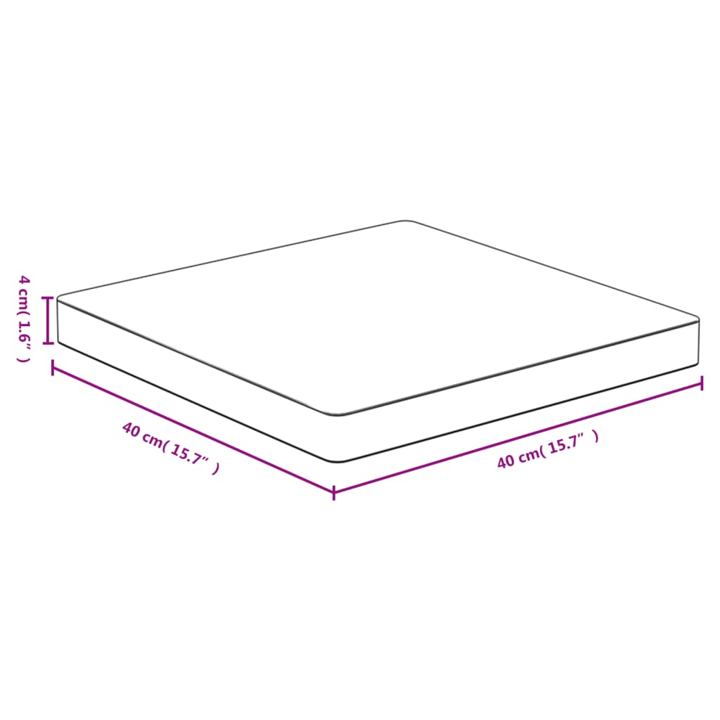 Dessus de table 40x40x4 cm bambou Plateaux de table vidaXL