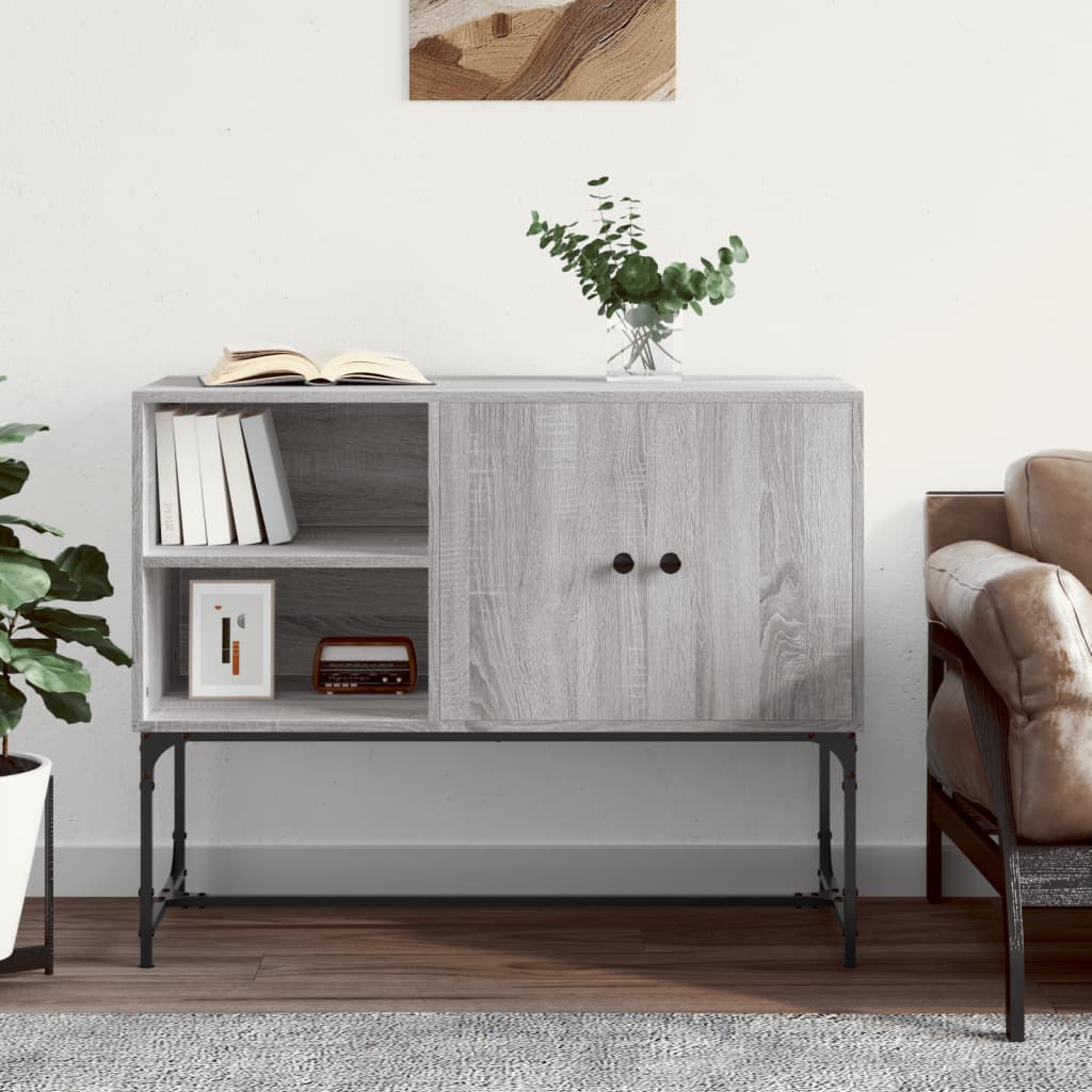 Buffet sonoma gris 100x40x79,5 cm bois d'ingénierie - XIOS