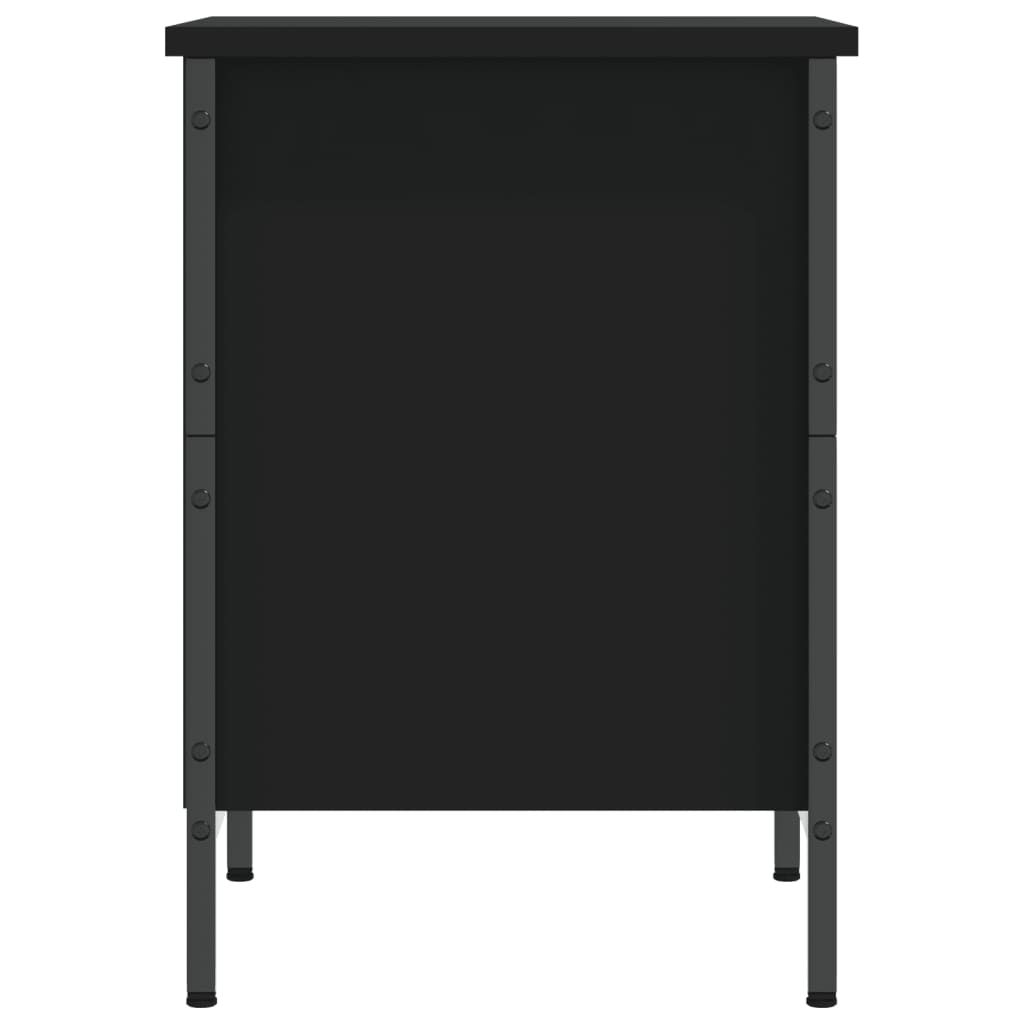 Armoire à chaussures noir 38x35x50 cm bois d'ingénierie - XIOS