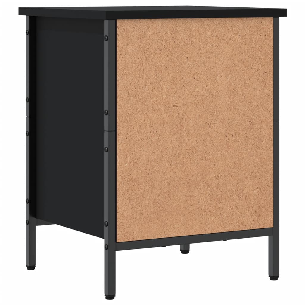Armoire à chaussures noir 38x35x50 cm bois d'ingénierie - XIOS
