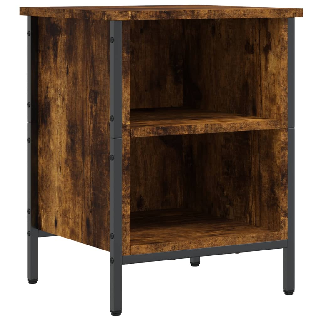Armoire à chaussures chêne fumé 38x35x50 cm bois d'ingénierie - XIOS