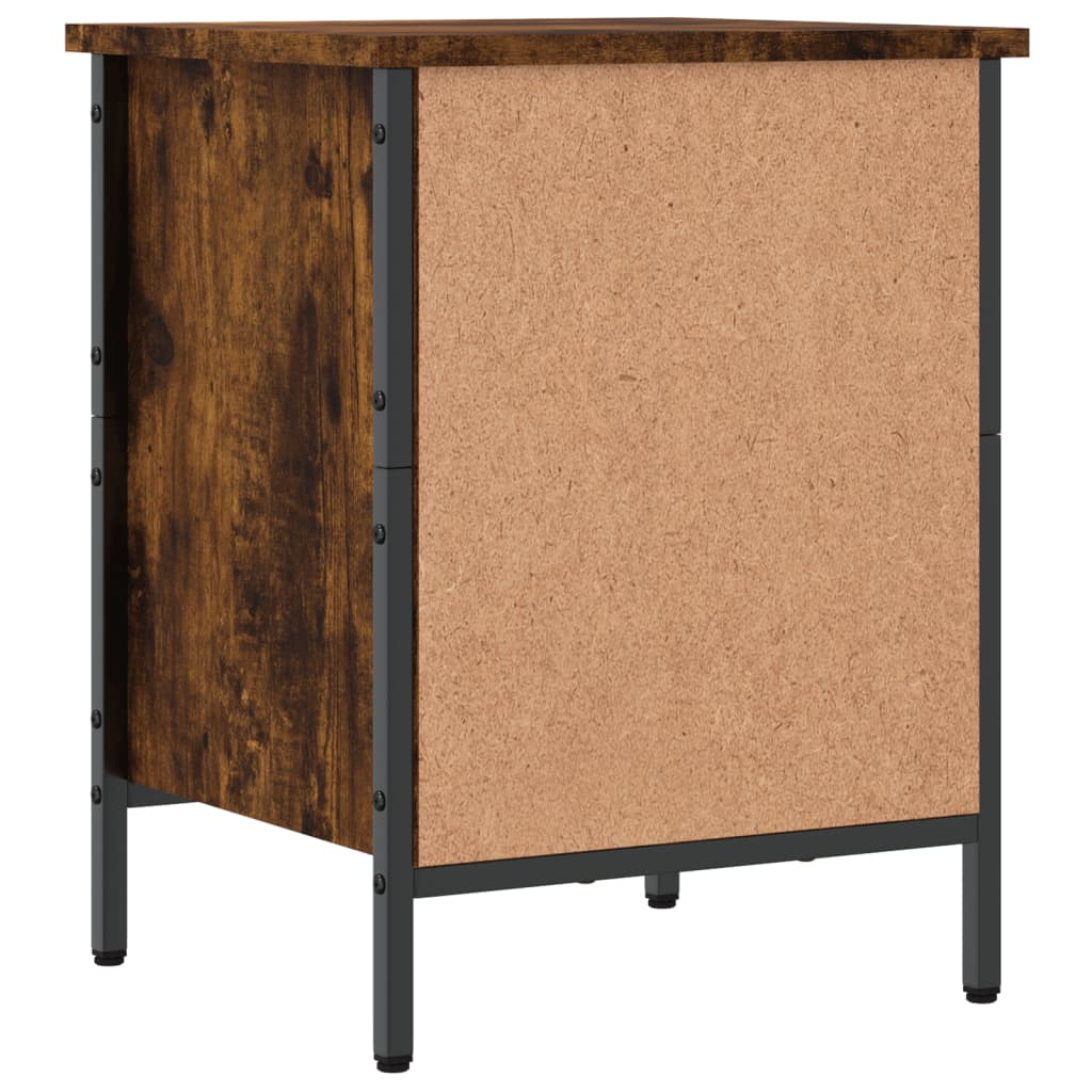 Armoire à chaussures chêne fumé 38x35x50 cm bois d'ingénierie - XIOS
