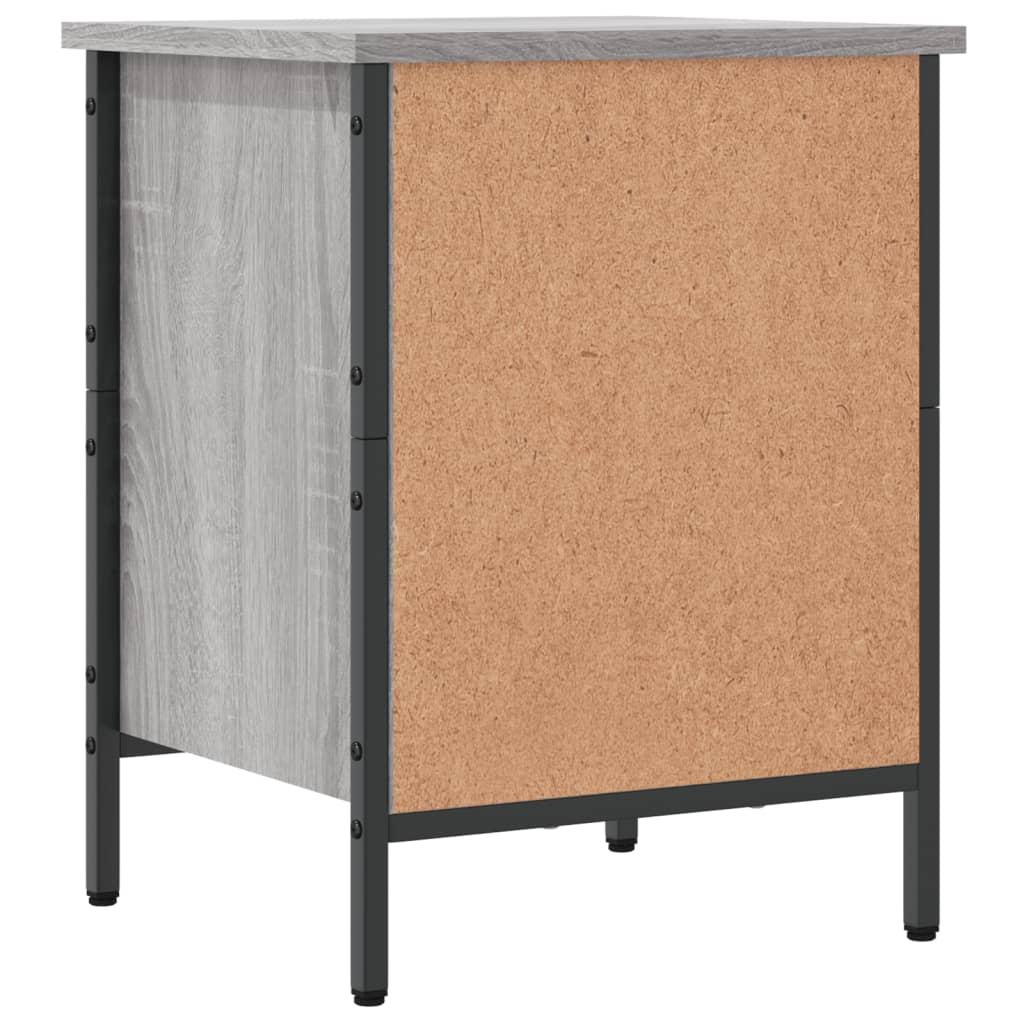 Armoire à chaussures sonoma gris 38x35x50 cm bois d'ingénierie - XIOS