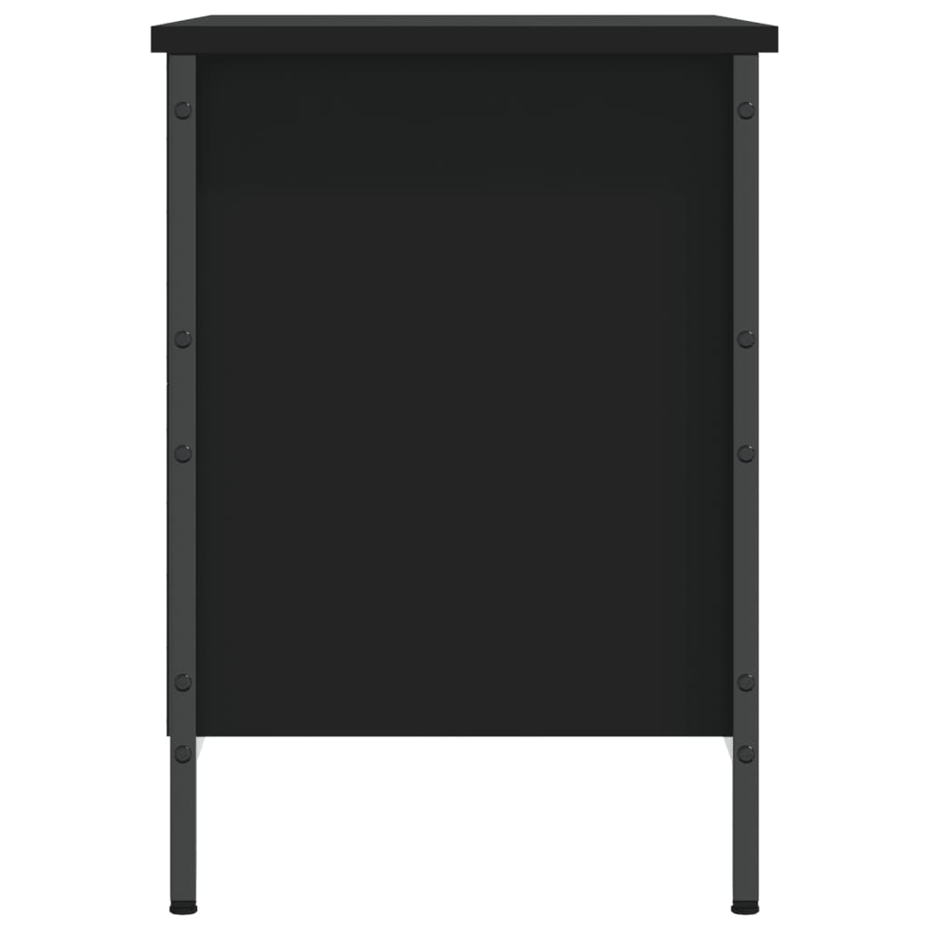 Armoire à chaussures noir 69x35x50 cm bois d'ingénierie - XIOS
