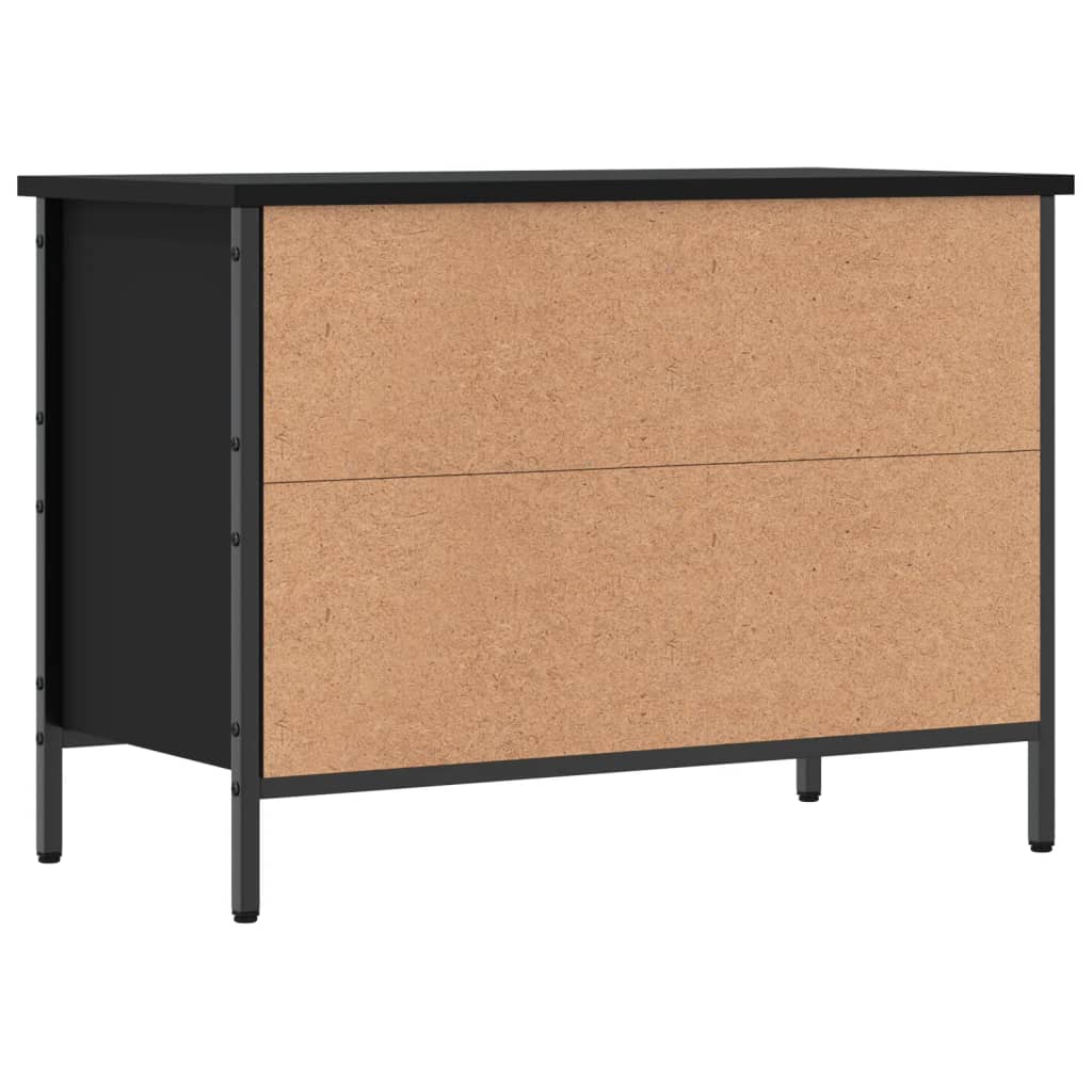 Armoire à chaussures noir 69x35x50 cm bois d'ingénierie - XIOS