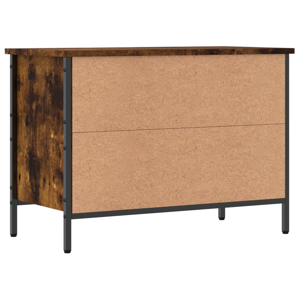 Armoire à chaussures chêne fumé 69x35x50 cm bois d'ingénierie - XIOS