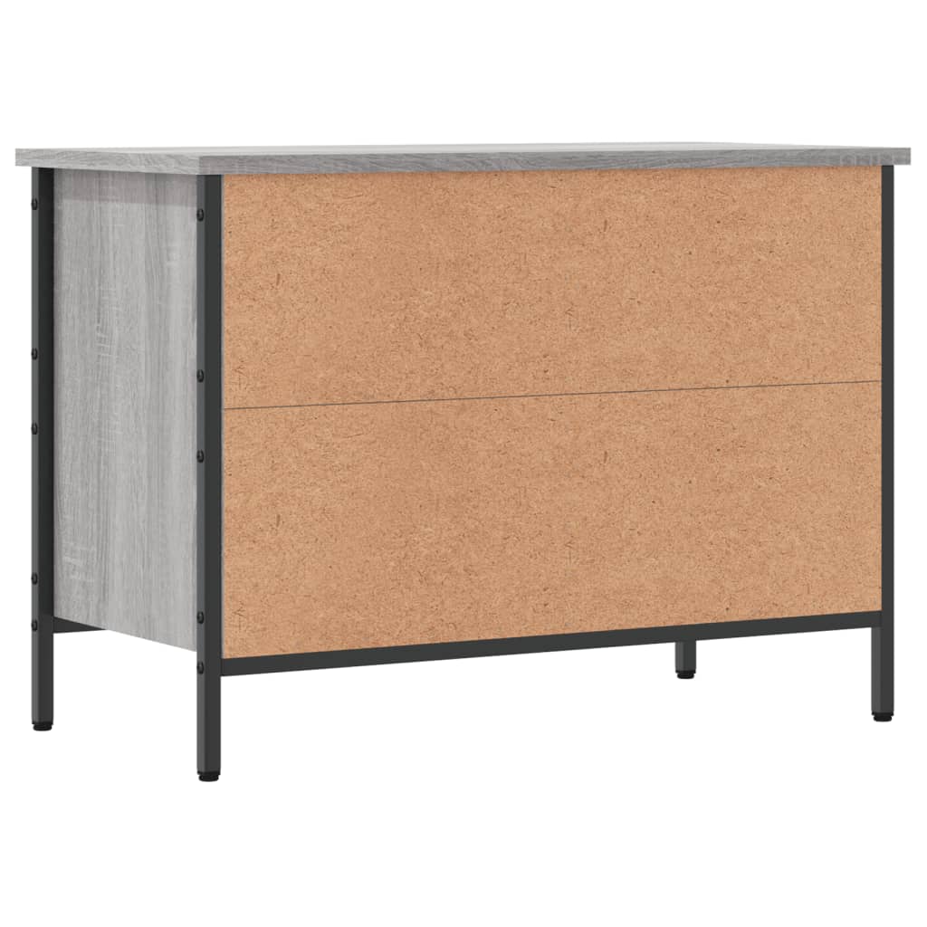 Armoire à chaussures sonoma gris 69x35x50 cm bois d'ingénierie - XIOS