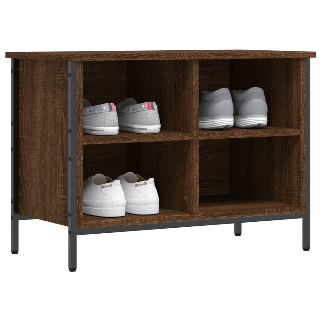 Armoire à chaussures chêne marron 69x35x50 cm bois d'ingénierie - XIOS