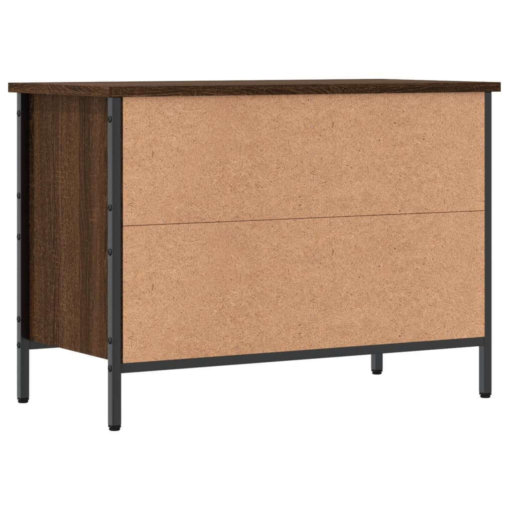 Armoire à chaussures chêne marron 69x35x50 cm bois d'ingénierie - XIOS