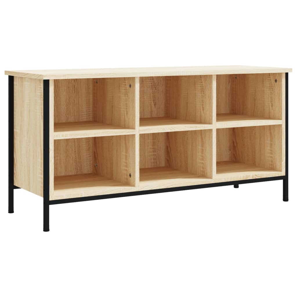 Armoire à chaussures chêne sonoma 100x35x50cm bois d'ingénierie - XIOS