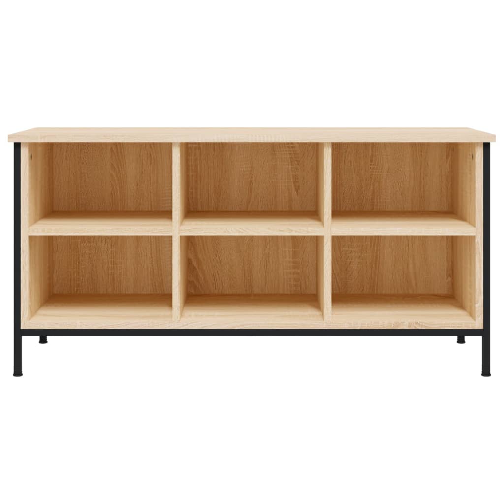 Armoire à chaussures chêne sonoma 100x35x50cm bois d'ingénierie - XIOS