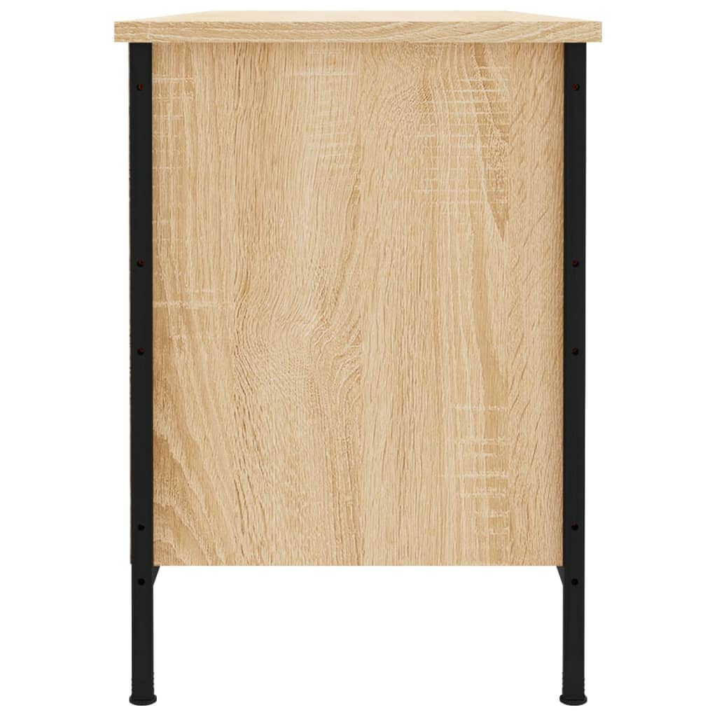 Armoire à chaussures chêne sonoma 100x35x50cm bois d'ingénierie - XIOS