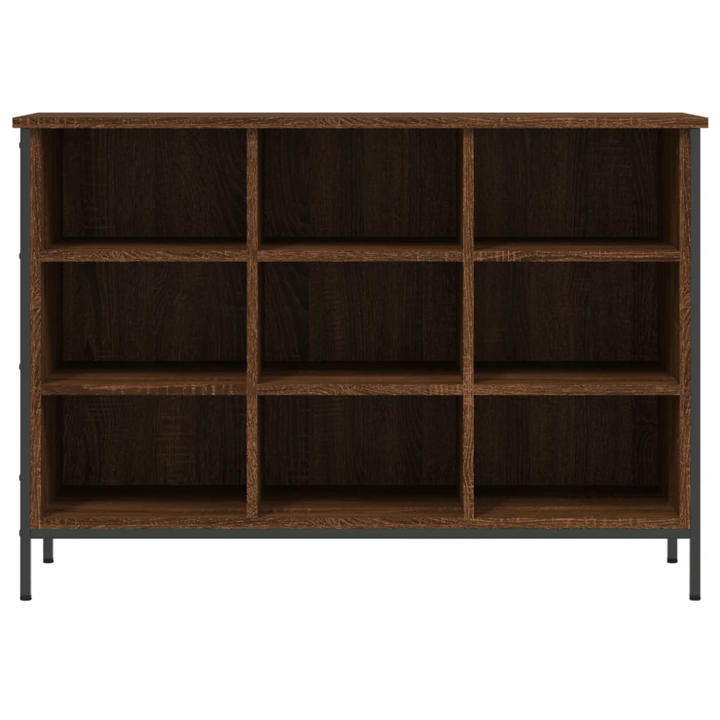 Armoire à chaussures chêne marron 100x35x70cm bois d'ingénierie - XIOS
