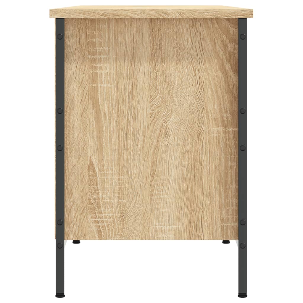 Armoire à chaussures chêne sonoma 131x35x50cm bois d'ingénierie - XIOS