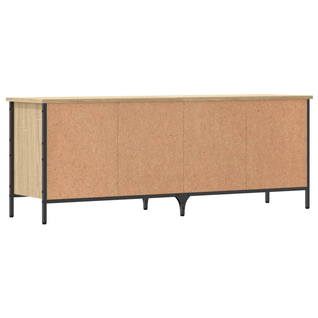 Armoire à chaussures chêne sonoma 131x35x50cm bois d'ingénierie - XIOS