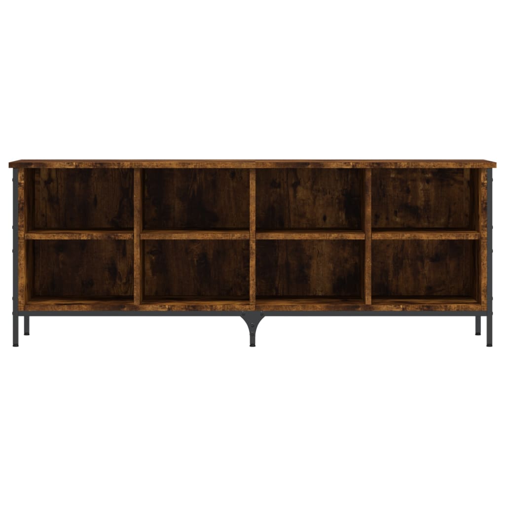 Armoire à chaussures chêne fumé 131x35x50 cm bois d'ingénierie - XIOS