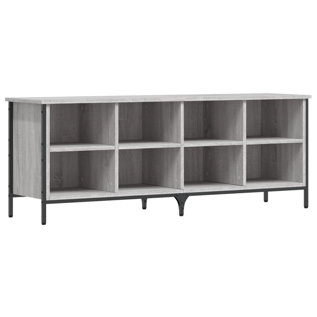 Armoire à chaussures sonoma gris 131x35x50 cm bois d'ingénierie - XIOS
