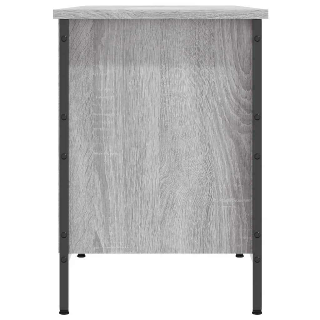 Armoire à chaussures sonoma gris 131x35x50 cm bois d'ingénierie - XIOS